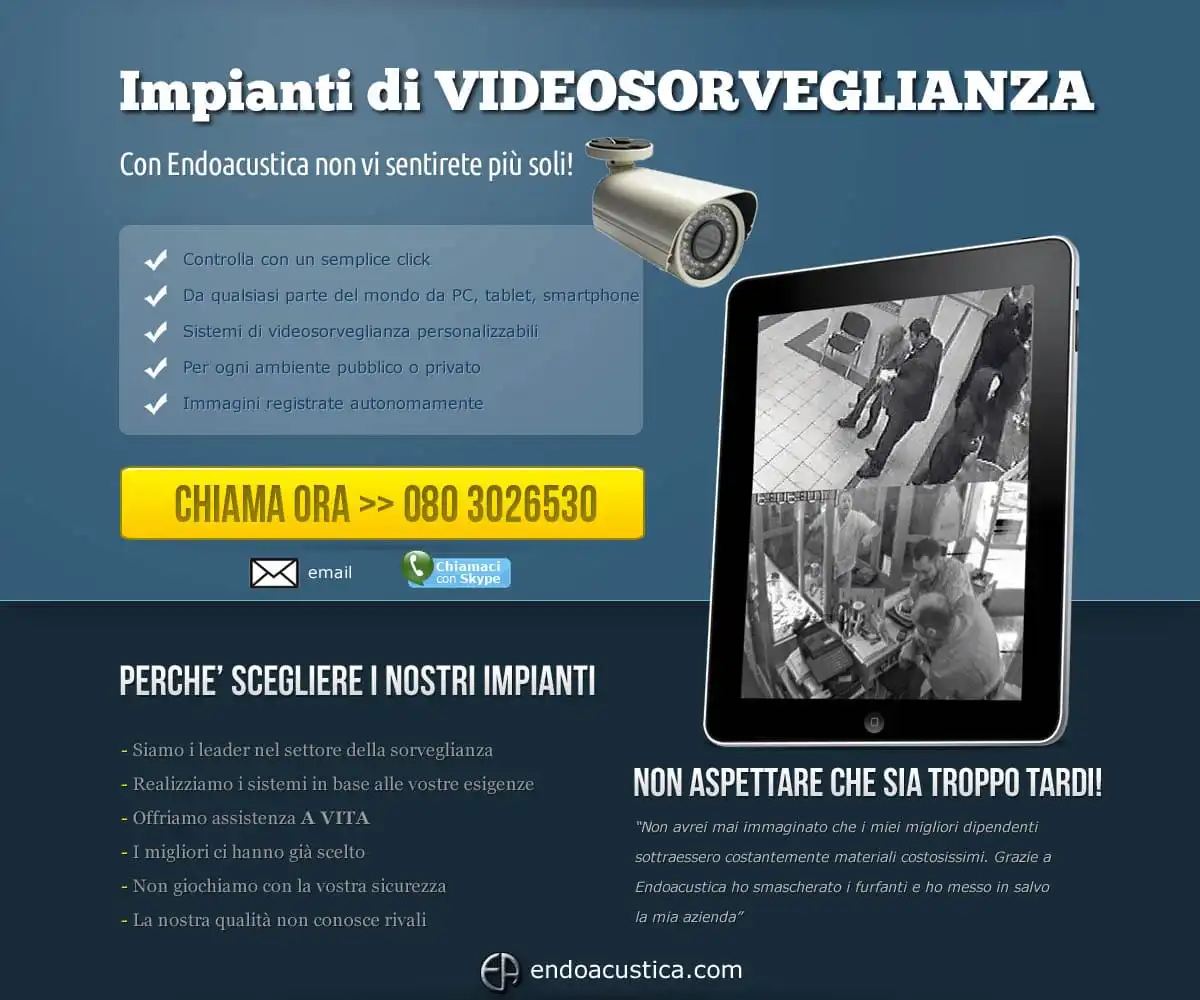 Impianti di videosorveglianza