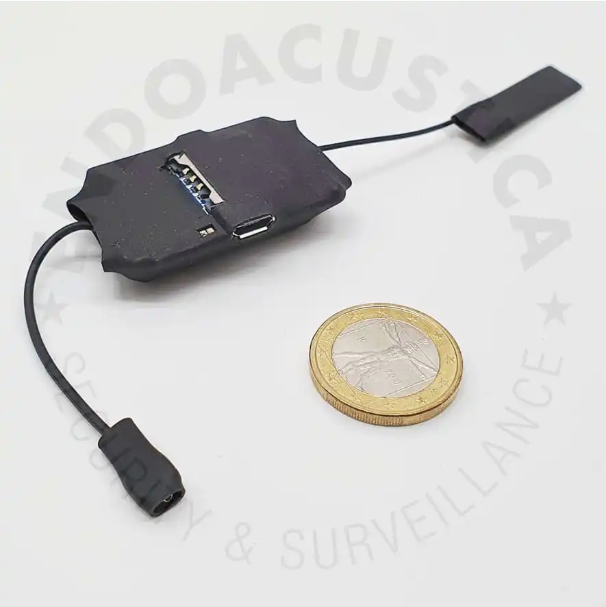 Microspia professionale ambientale audio gsm, mini con attivazione vocale,  senza limiti distanza OPZIONE batteria maggiorata